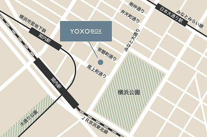 YOXOBOXのアクセスマップ